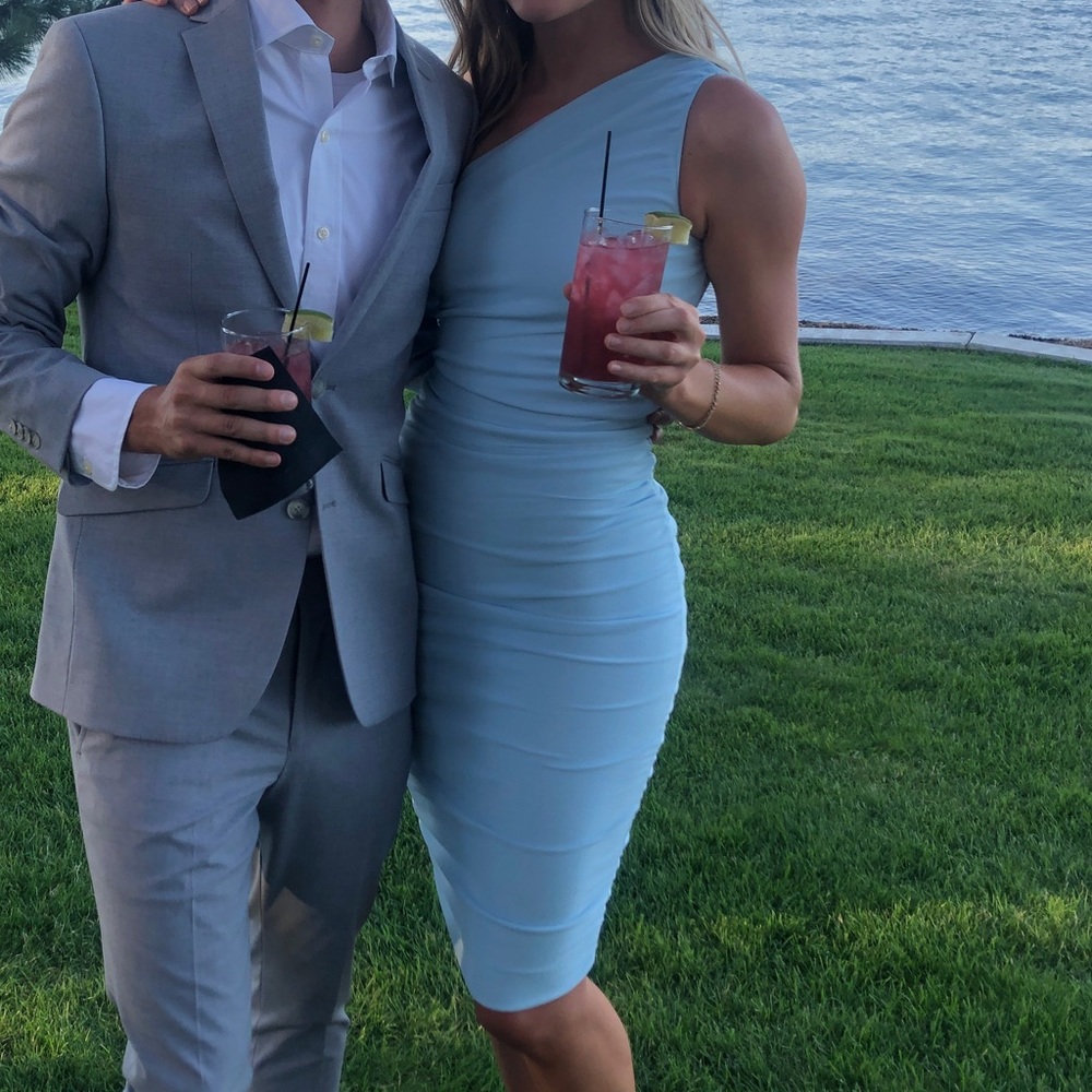 Love x Design one shoulder midi dress